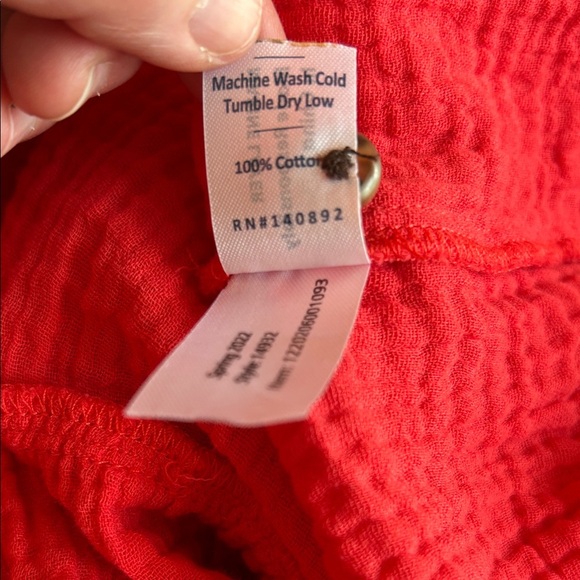 Marine Layer Vibrant Coral Midi Dress - Picture 6 of 8